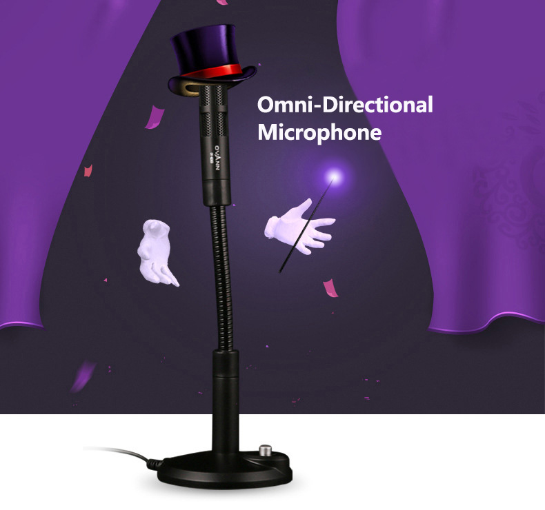 Omni-Directional Condenser Microphone 3.5mm Jack Recording Mic for Video Chat Gaming Meeting 43