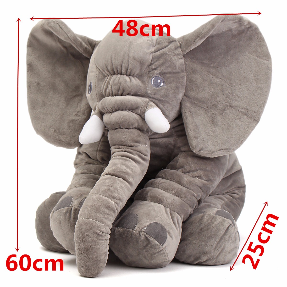 23.5 60cm Cute Jumbo Elephant Plush Doll Stuffed Animal Soft Kids Toy Gift" - Photo: 10