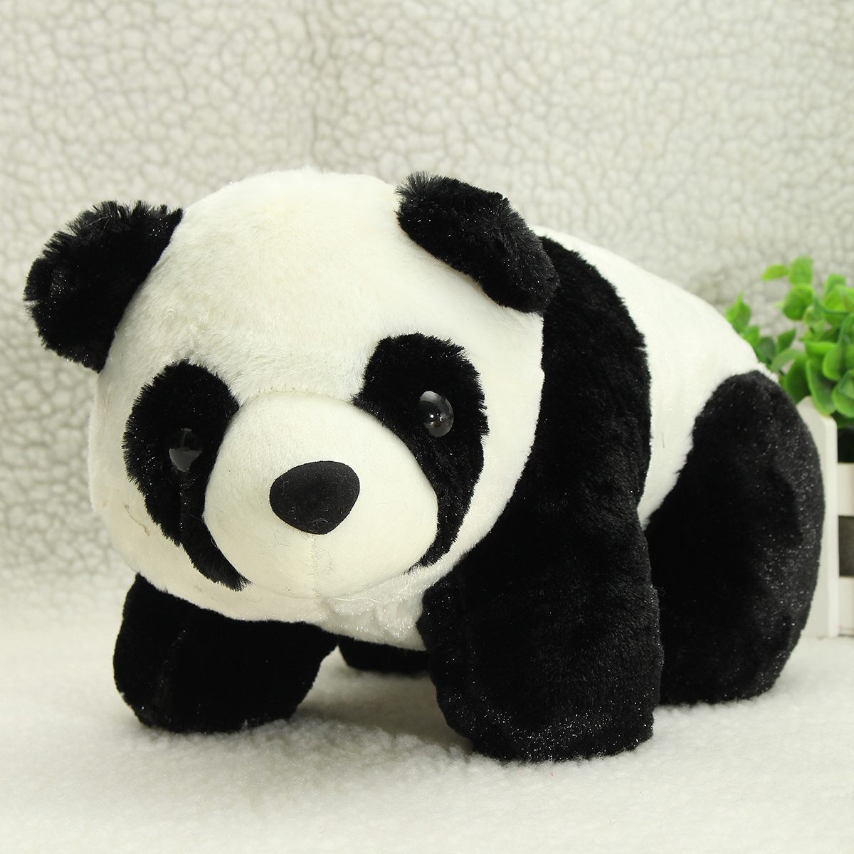 30cm 12'' Soft Plush Stuffed Panda PP Cotton Climbing Chinese Panda Doll Toy Gift - Photo: 1