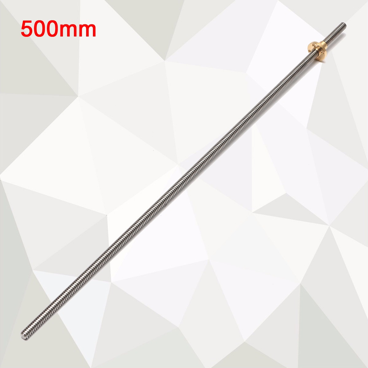 8mm 300/400/500/600mm Lead 2mm Stainless Steel Lead Screw + T8 Nut For CNC 3D Printer Reprap 13