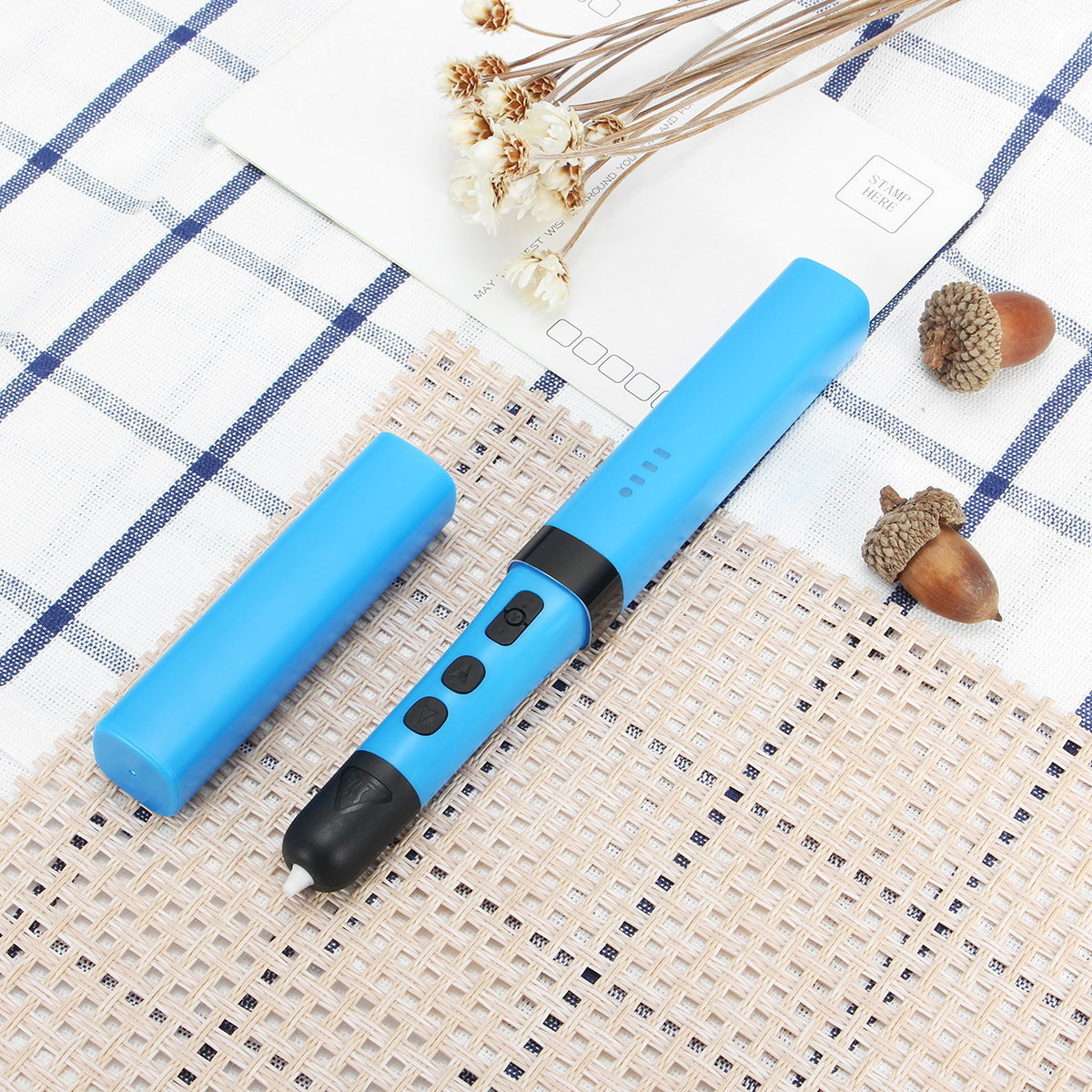 Red/White/Blue 5V/2A 1.75mm 0.7mm Nozzle Low Temperature 3D Printing Pen For Children 18