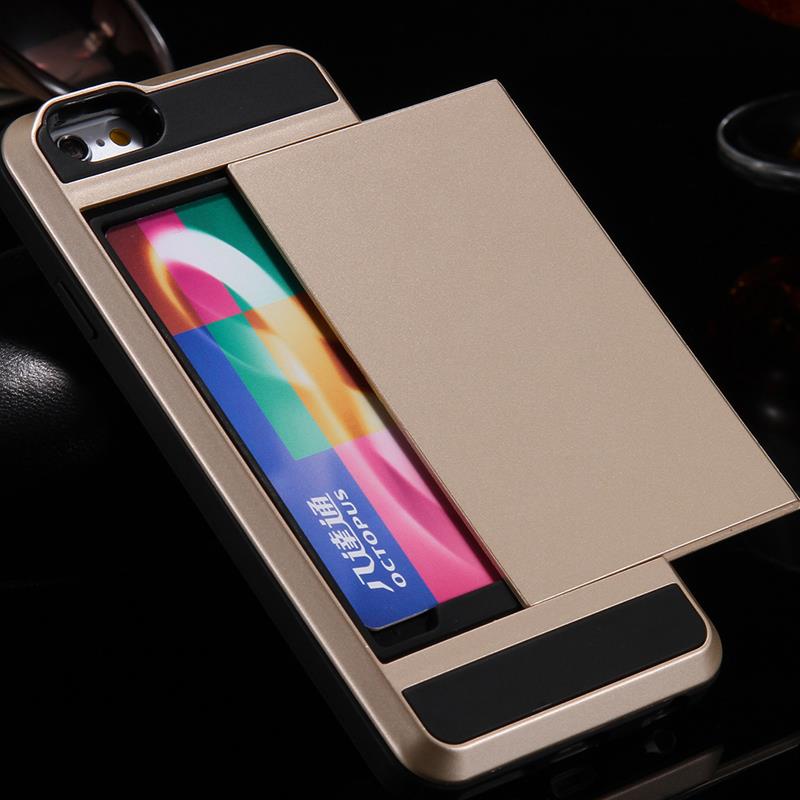 Protective Hidden Card Slot Wallet Case For iPhone 6 6s 4.7''