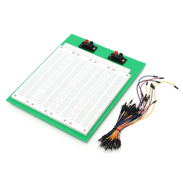 2860 Tie Points Solderless PCB Breadboard With Switch + 65pcs Jumper Wire Dupont Cable 10