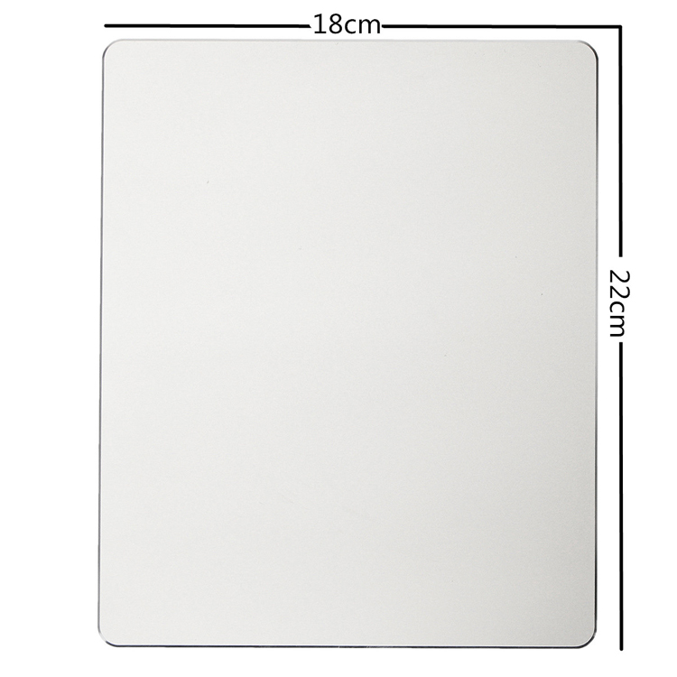 Metal Aluminum Alloy Slim 220x180x2 mm Mouse Pad With Non-slip Rubber Base 12