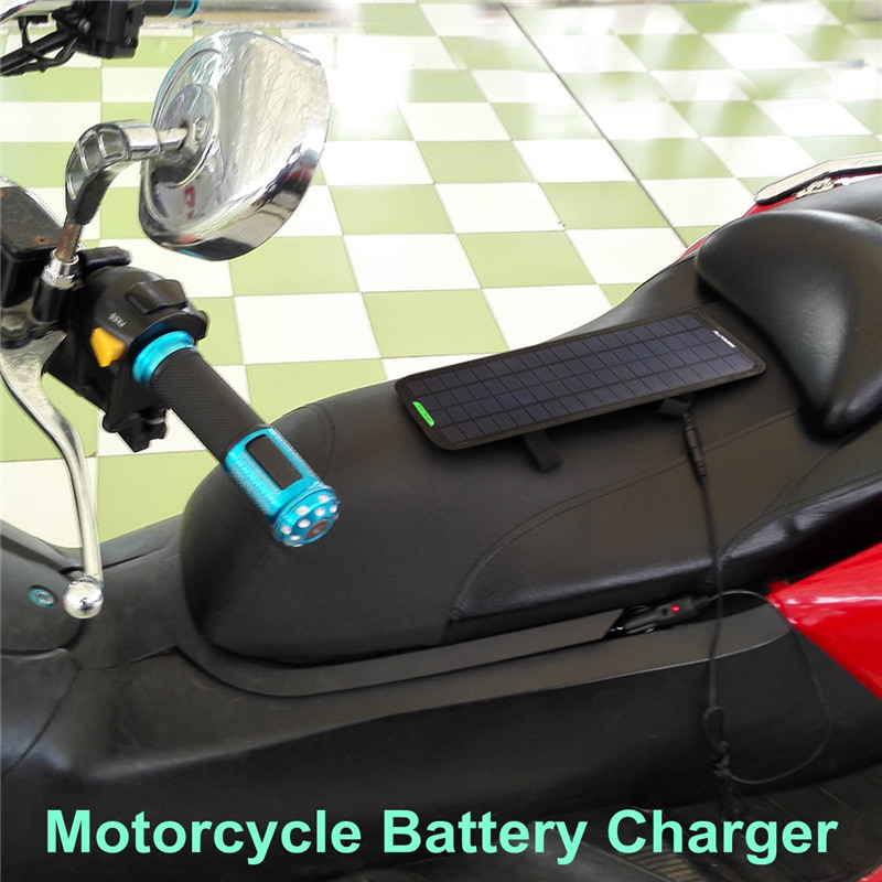 12V 4.5W Portable Car Solar Panel Battery Power Backup Charger for Car Boat 4