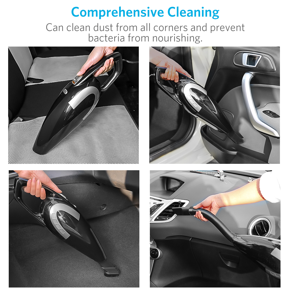 Portable Mini Heavy Dust Design Vacuum Cleaner Dry Wet Dust Clean for Home Car Dust Busters with 5500PA Strong Suction 10