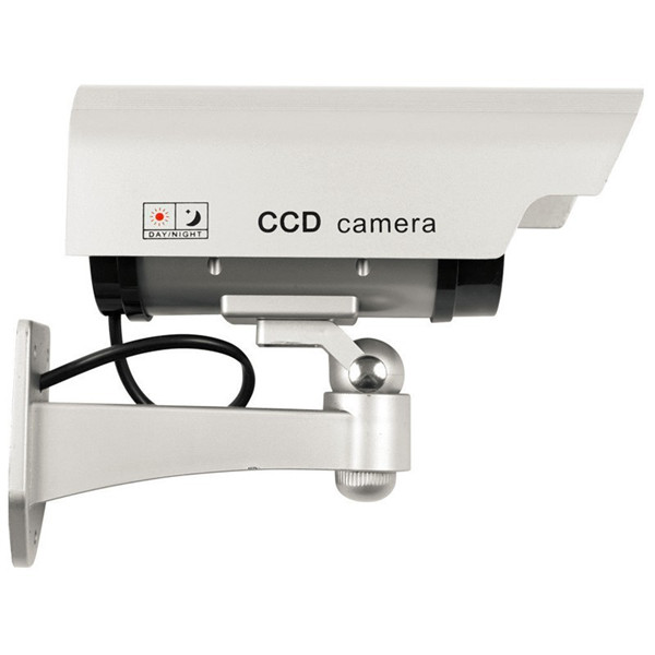 Solar Powered Fake Camera Outoodr Dummy Bullet CCTV Security Surveillance Camera Blinking IR LED 13