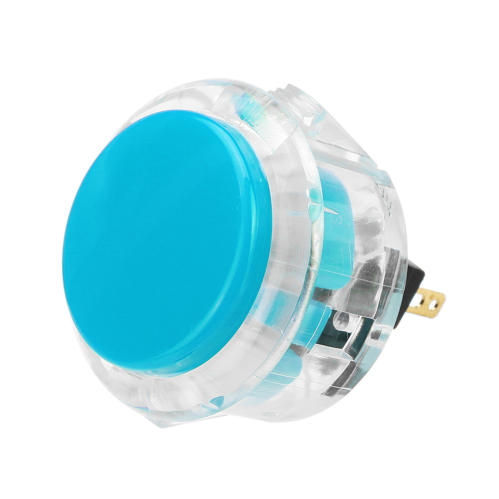 Transparent 30MM Card Button Crystal Small Circular Arcade Game Push Button Switch 25
