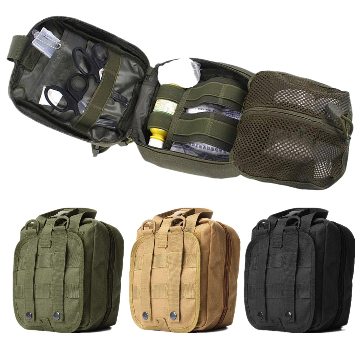 Ipree ® Waterproof Nylon Tactical Molle Bag Medical First Aid Utility Emergency 