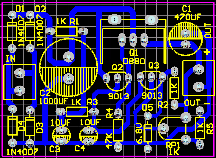 3Pcs DIY D880 Transistor Series Power Supply Regulator Module Board Kit 9