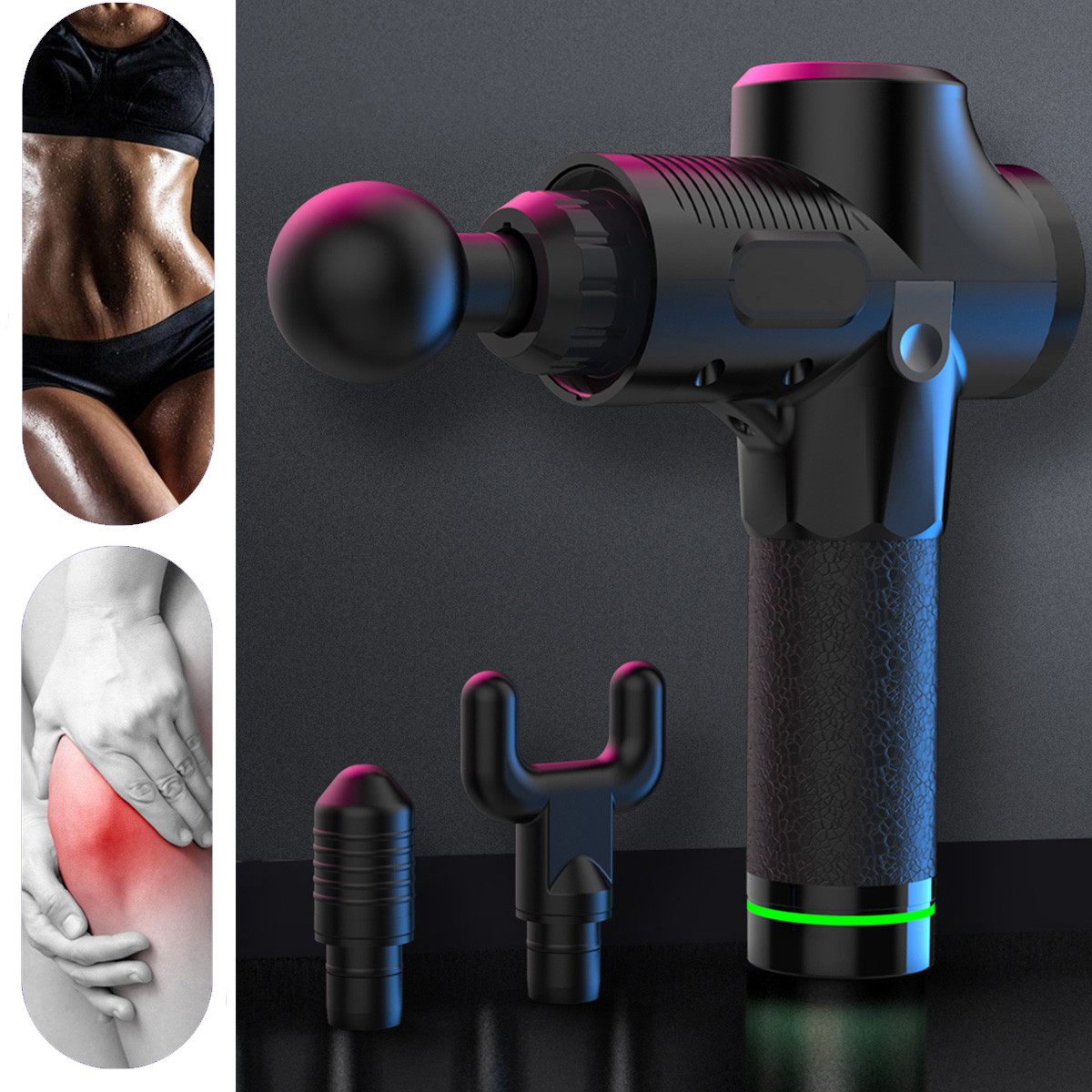 2500mAh Electric Massager Muscle Massage Therapy Vibration G un Deep Tissue Display Cordless Percussion Massager Percussion Massage Device 20