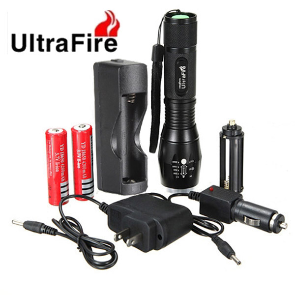 US Warehouse: Extra 8% OFF Ultrafire CREE XM-L T6 1600LM 5 Mode Zoomable LED Flashlight by HongKong BangGood network Ltd.