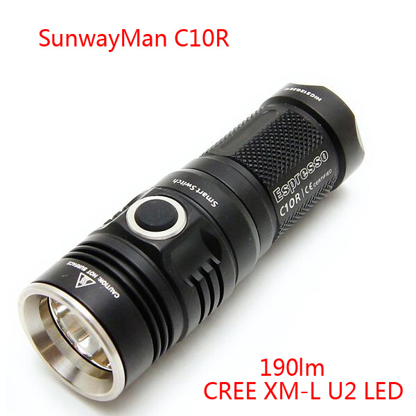 

SunwayMan C10R XM-L U2 190lm Tactical LED Flashlight