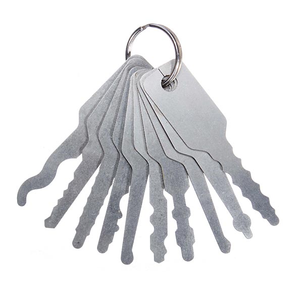 10pcs Jiggler Keys Lock Pick Tools