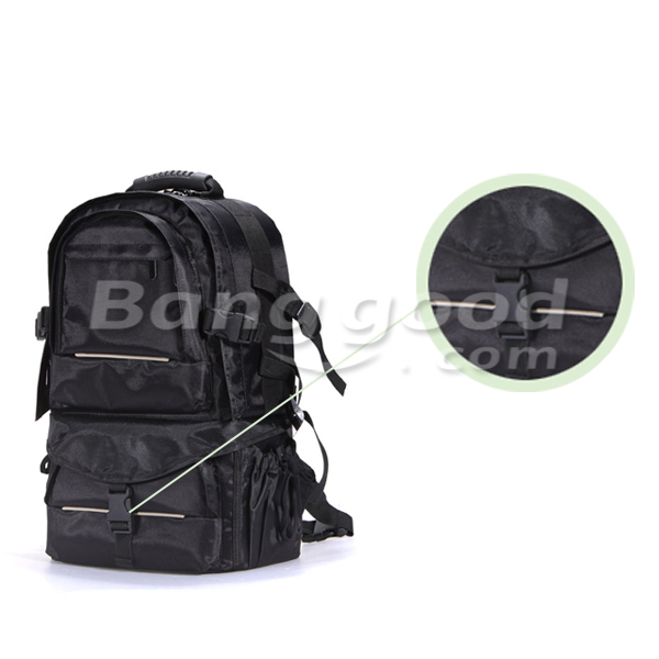 Waterproof Nylon Camera Backpack Bag With Rain Cover For Canon Nikon 6
