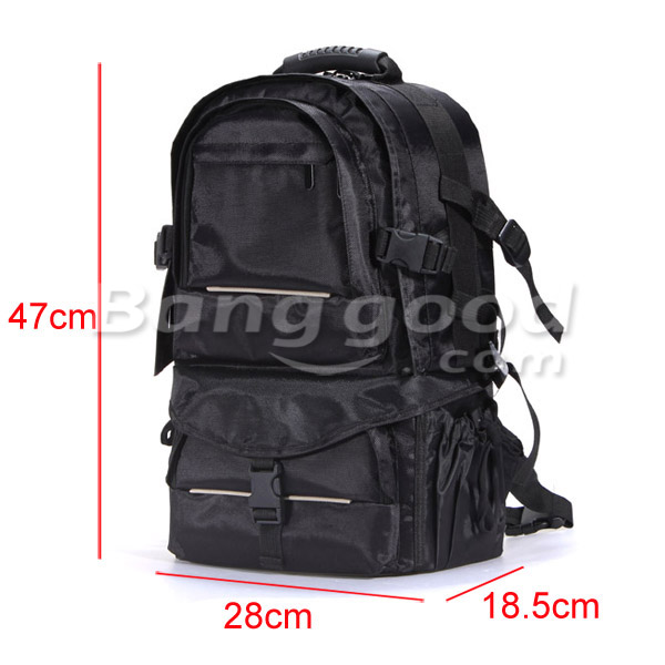 Waterproof Nylon Camera Backpack Bag With Rain Cover For Canon Nikon 11