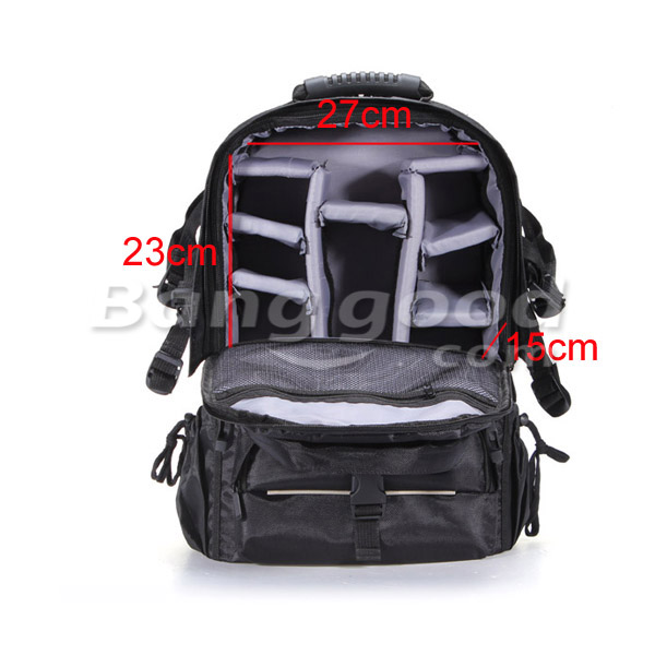 Waterproof Nylon Camera Backpack Bag With Rain Cover For Canon Nikon 11