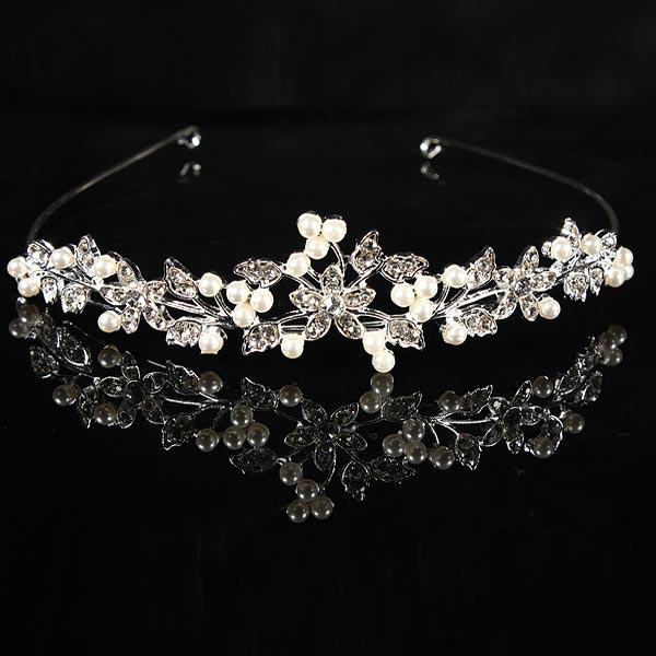 

Metal Crystle Flower Wedding Bridal Tiara Alloy Prom Party Head Band