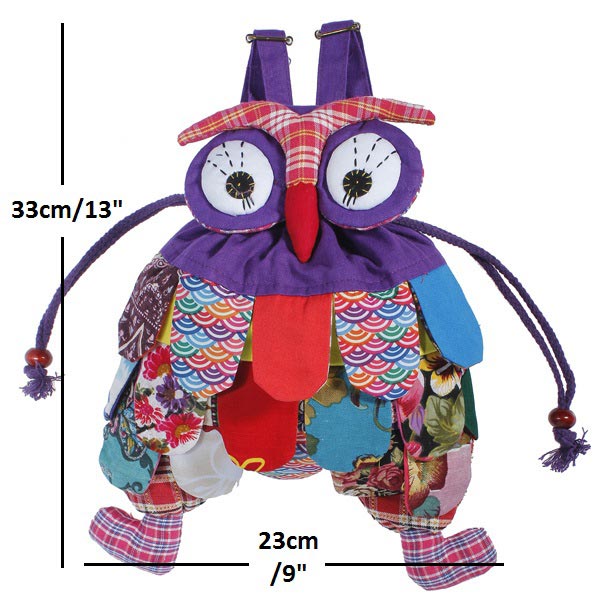 4 Colors Baby Owl School Backpacks Kid Child Shoulder Bags