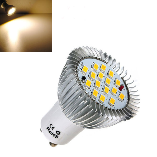 GU10 6.4W LED Warm White Enegry Saving Spot Bulb AC185-265V 