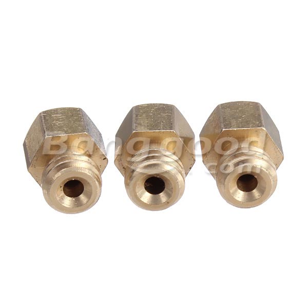 0.2mm 0.3mm 0.35mm 0.4mm 0.5mm 3D Printer Extruder Brass Nozzle Sprinkler Head 9