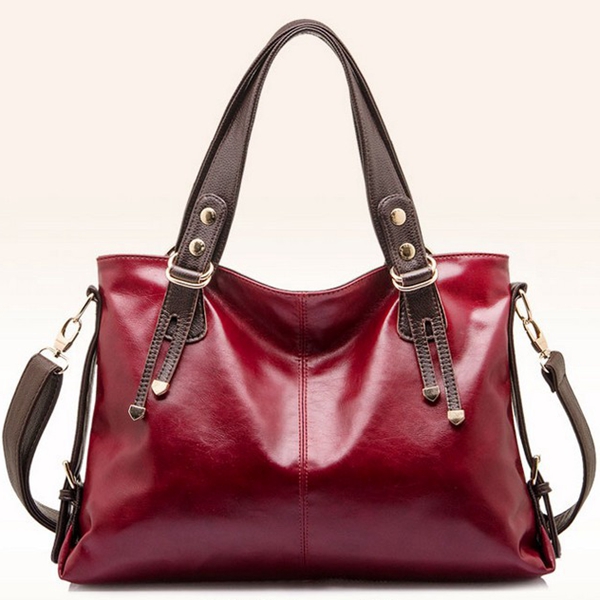 Extra 10% Discount  For Women Handbag Burnished Leather Shoulder Bags by HongKong BangGood network Ltd.
