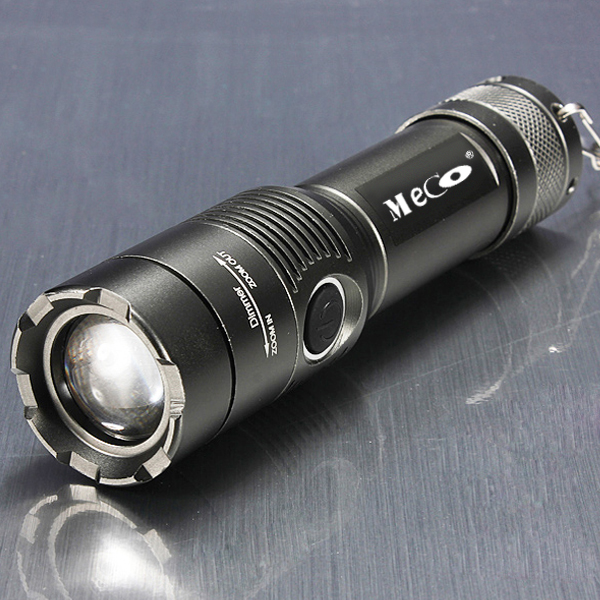MECO XM-L T6 2000LM Zoomable LED Flashlight