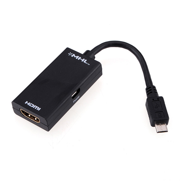 

USB MHL to HDMI Adapter for HTC Flyer Sensation EVO 3D Galaxy S2 i9100