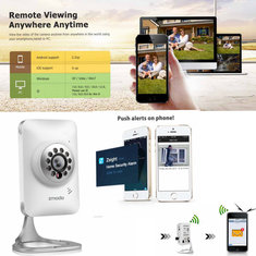 Zmodo 720P HD WiFi Mini IP Camera Baby Monitor Two Way Audio Night Vision
