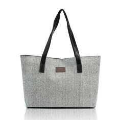 Women Canvas Tote Bags Casual Simple Shoulder Bags Large Capcity Shopping Bags