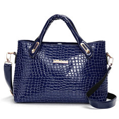 Women Crocodile Pattern Handbags Ladies Elegant Serpentine Shoulder Bags Crossbody Bags