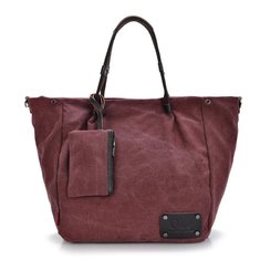 Women Retro Canvas Tote Bags Casual Shoulder Bags Shopping Bags Clutches 2 PCS