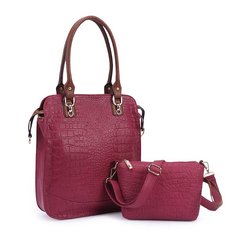 Women Crocodile Bags Totes Elegant Handbags Shoulder Bags Crossbody Bags 2 Pcs