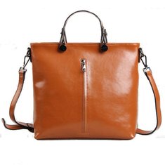 Men And Women Casual PU Tote Briefcase Retro Handbags Crossbody Bags Shoulder Bags