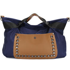Women Vintage PU Leather Tote Shoulder Messenger Handbag Hobo Satchel Rivet Bag