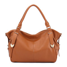 Women Elegant Pebbled Leather Handbags Ladies Vintage Shoulder Bags Crossbody Bags