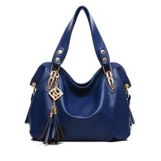New Fashion PU Leather Handbag Tassel Bag Lady Handbag Shoulder Bag 