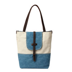 Women Canvas Tote Bags Handbags Casual Belt Shoulder Bags Large Capacity Shopping Bags Crossbody Bag