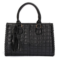 Women PU Leather Tassel Handbags Tote Ladies Elegant Shoudler Bags Crosbody Bags