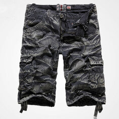 Mens Casual Loose Outdoor Camo Military Large Cargo Short Pants 