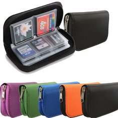 22pcs CF/SD/SDHC/MS/DS Micro Memory Card Case Storage Pouch Wallet Bag Holder