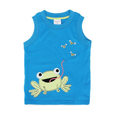 2015 New Lovely Frog Baby Children Boy Pure Cotton Vest Short Sleeve T-shirt Top