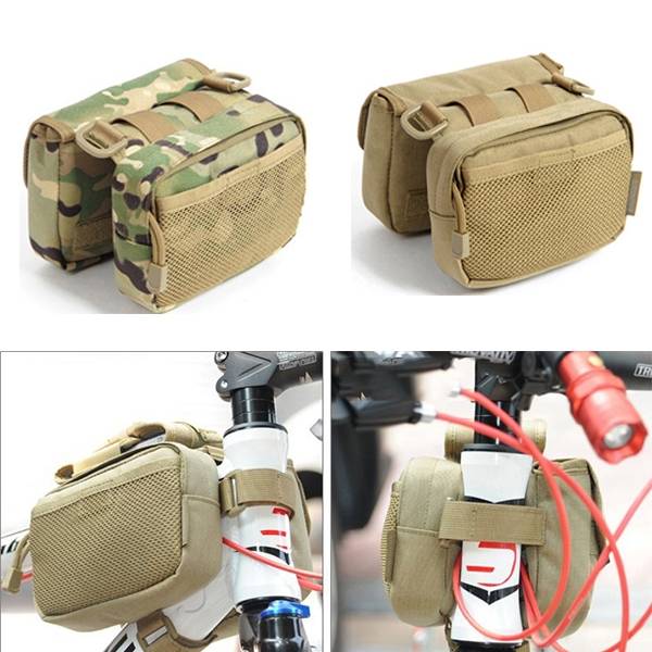 Multi-functions Bicycle Front Frame Tube Bag