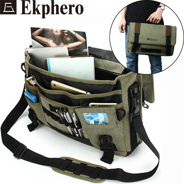 Ekphero Canvas Multifunctional Big Crossbody Bag Handbag