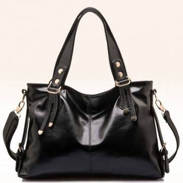 Extra 10% OFF For Women Handbag Burnished Leather Shoulder Bags by HongKong BangGood network Ltd.