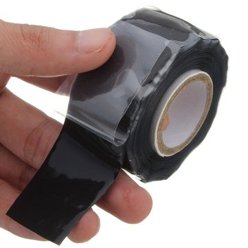 25mm Black Self-adhesive Silicone Tape