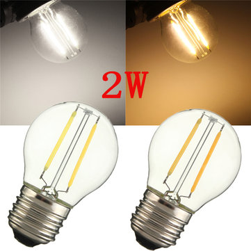 E27 G45 2W Filament Lamp AC220V/110V