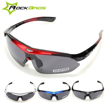 RockBros Polarized Cycling Bike Bicycle Sunglasses Glasses Goggles