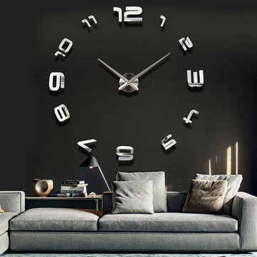 3D Modern DIY Home Decor Clock Sticker