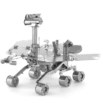 DIY 3D Puzzle Stainless Steel Model Mars Rover Silver Color